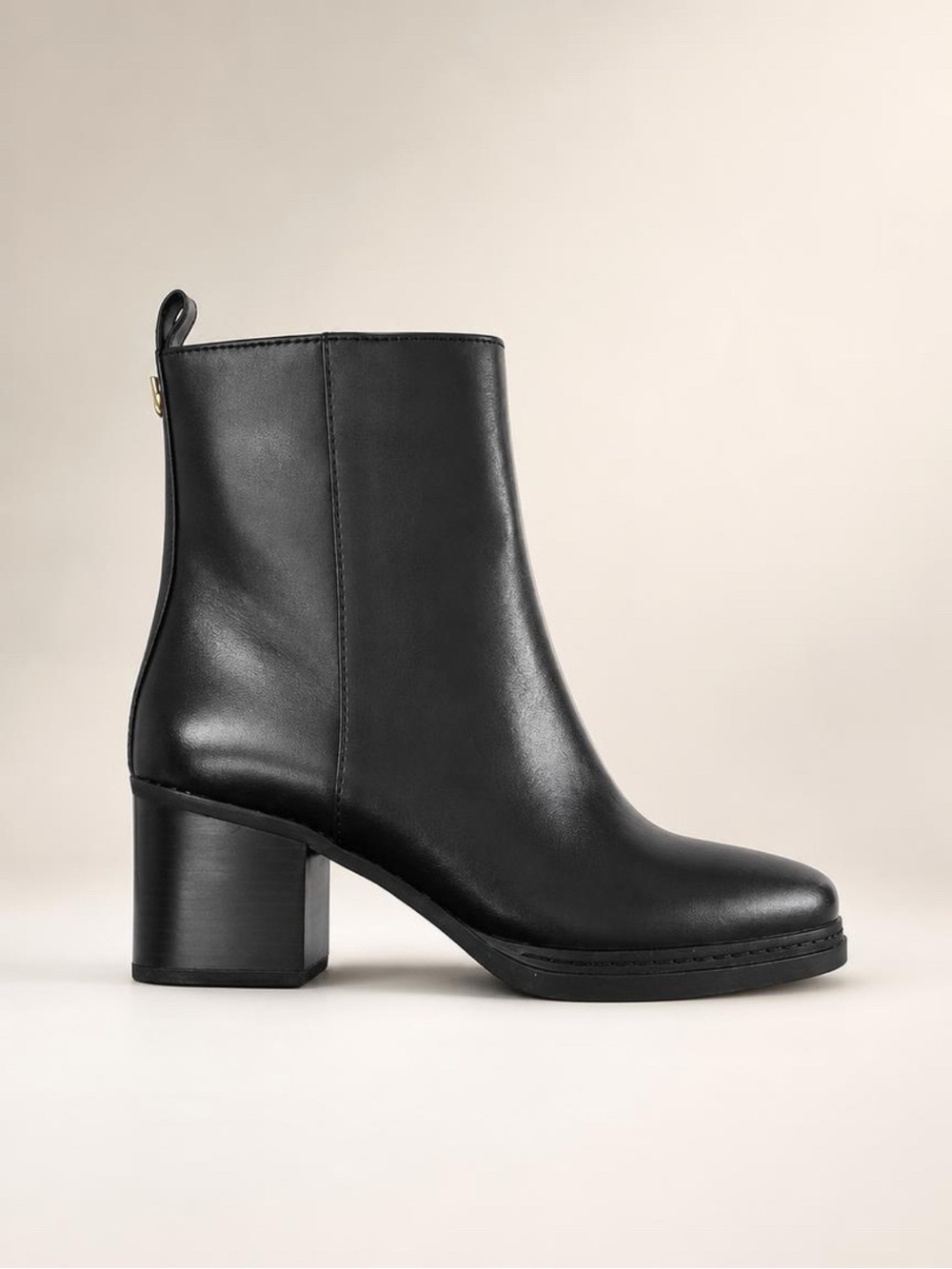 Michael Kors Classic Black Leather Ankle Boots - Women